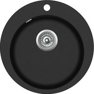 AQUASANITA Clarus 505 Black Metallic - Granite Sink