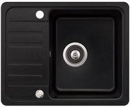 AQUASANITA Notus 575.5E Black Metallic - Granite Sink