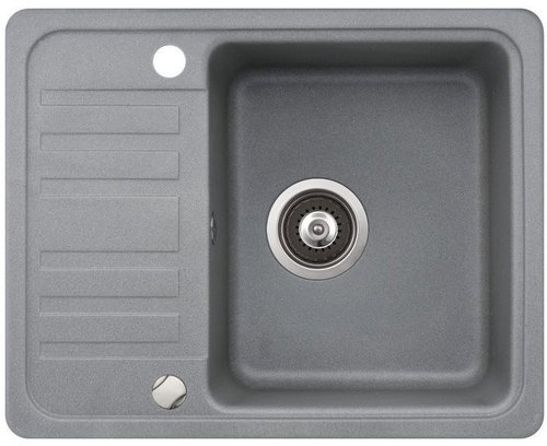 AQUASANITA Notus 575.5E Alumetallic - Granite Sink - Main image