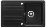 AQUASANITA Notus 765.0E Black Metallic - Granite Sink