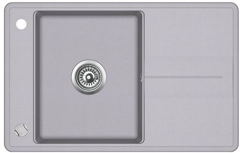 AQUASANITA Bella 780.0E Alumetallic - Granite Sink - Main image
