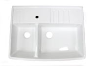 LUISINA Berlioz 900.2 White - Ceramic Sink