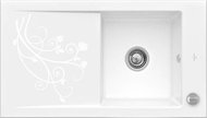 VILLEROY & Boch Timeline 900.0E White Ceramic La Rose - Ceramic Sink