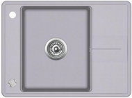 AQUASANITA Bella 670.5E Alumetallic - Granite Sink