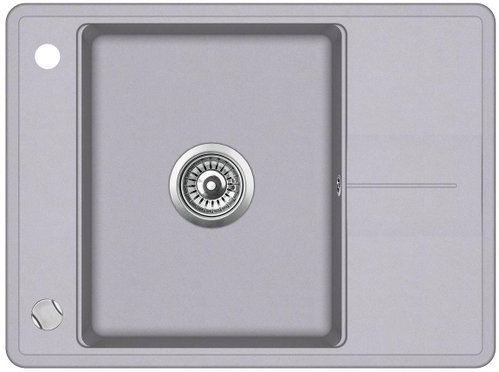 AQUASANITA Bella 670.5E Alumetallic - Granite Sink - Main image