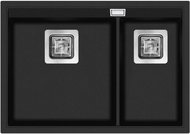 AQUASANITA Delicia 650.1 Black metallic - Granite Sink