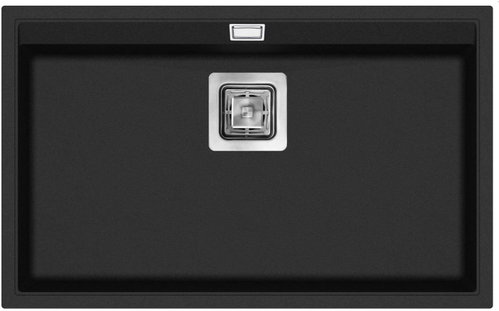 AQUASANITA Delicia 740 Black metallic - Granite Sink - Main image