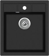 AQUASANITA Nova 460E Black Metallic - Granite Sink