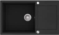 Aquasanita Tesa 860.0E Black metallic - Granite Sink