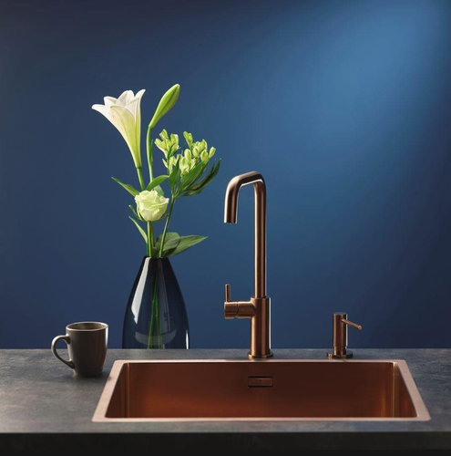 REGINOX SET Miami 500 Copper + faucet Crystal + accessories Copper - Ceramic Sink - Main image