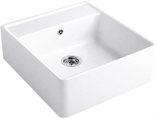 VILLEROY & BOCH Single 595 White ceramic - Ceramic Sink - Main image
