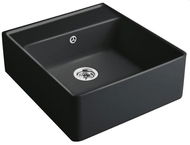 VILLEROY & BOCH Single 595 Matná černá / Ebony - Keramický dřez