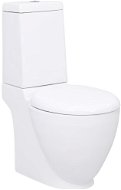 SHUMEE Keramické WC kulaté spodní odpad bílé - Toilet Set