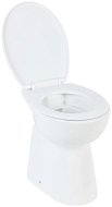 SHUMEE WC bez okraja mäkké zatváranie o 7 cm vyššie keramika biele - WC set