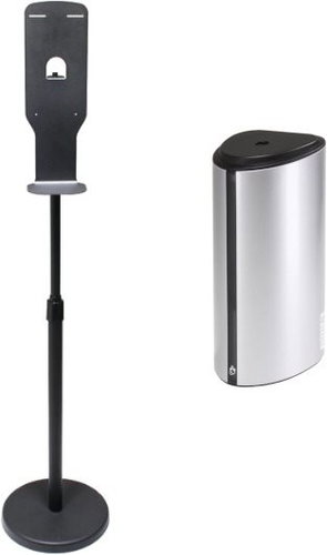 DONNER STAND with Drip + DONNER DROP (Foam) Silver - Disinfection Stand - Main image