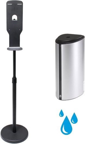 DONNER STAND with Drip + DONNER DROP (Gel) Silver - Disinfection Stand - Main image