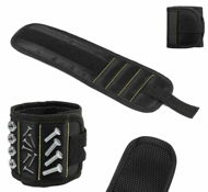 APTEL Flexibilní magnetický náramek na uchycení šroubů - černý 33 × 9 cm - Tool Belt