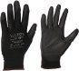 Sixtol Rukavice pracovné z polyesteru polomáčané v polyuretáne Glove PE-PU 9, čierne, veľkosť 9 palcov - Pracovné rukavice