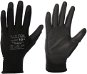 Sixtol Rukavice pracovné z polyesteru polomáčané v polyuretáne Glove PE-PU 10, čierne, veľkosť 10 - Pracovné rukavice