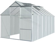 VESPAGARDEN Skleník, hliník, 370 x 190 x 195cm + základna - Greenhouse