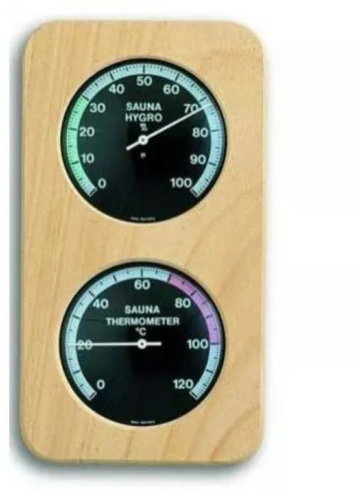 TFA Teplomer a vlhkomer do sauny, tmavé ciferníky, drevo vŕba Abachi - Teplomer do sauny - Hlavný obrázok