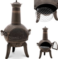 Build & Trade & Innovative Cast iron patio fireplace 90 cm - Fireplace