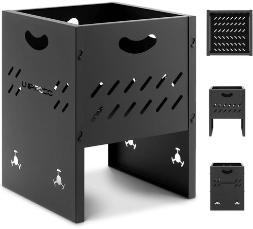 build & trade & innovative Portable garden fireplace 30 × 30 × 40 cm, foldable - Fireplace - Main image