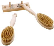 ELIGA Body brush - 2 pcs, with hanger, beech - Hátmosó kefe