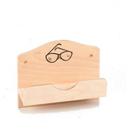 ELIGA Wooden box for 1 pair of glasses in front of the sauna entrance - Decoration