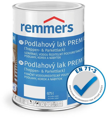 Remmers - Premium Floor Varnish 0,75 l silky matt - Wood Varnish - Main image