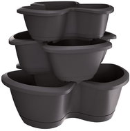 PROSPERPLAST Respana trio Herb pot 47 cm anthracite - Flower Pot