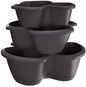 PROSPERPLAST RESPANA TRIO Kvetináč na bylinky 47 cm antracit - Kvetináč