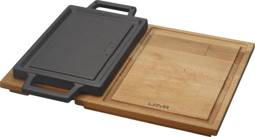 LAVA Metal Grilovací plotýnka s prkénkem 22 × 15 cm - Grill Plate - Main image