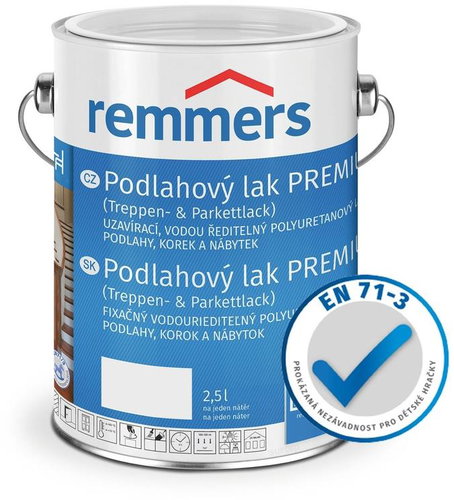 Remmers Floor Varnish Premiuim 2,5 l Silk matt - Wood Varnish - Main image