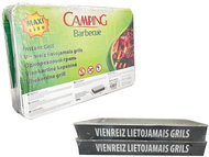 CAMPING BARBECUE Jednorázový gril, 48 × 30,5 × 5,5 cm, sada 2 ks - Disposable Grill