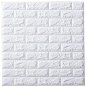 ALUM 3D nástěnný panel z bílých cihel 70 × 77 cm - Self-Adhesive Wall Tiles
