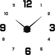 Vergionic 7935 Design 3D sticker clock 130 cm, black - Wall Clock