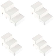 VERK 27026 Mutifunkční organizér na kosmetiku 4 ks, bílý - Organizér na kosmetiku