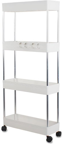 Verk 24055 Cabinet on wheels, 4 shelves white - Shelving Unit - Main image