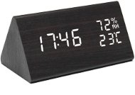 Verk 01771 Multifunkčné digitálne hodiny s teplomerom čierne - Stolové hodiny
