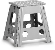 ZELLER Folding stool 38,5 × 31,5 × 39 cm, load capacity 150 kg light grey - Stool