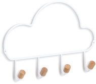 ZELLER Wall hanger cloud motif 4 hooks 30 × 5 × 21,5 cm - Coat Hanger