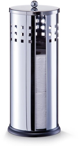 Zeller Toilet paper holder - metal, 14,5 × 35 cm - Free Standing Toilet Roll Holder - Main image