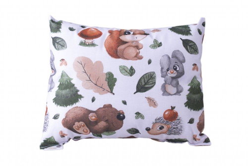 Pleva Luxury herbal cushion - baby, large, pattern 4 forest animals - Pillow - Main image