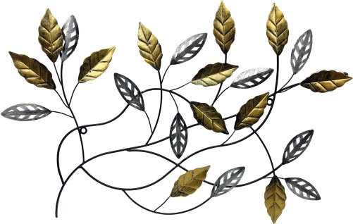 Prodex Hanging leaves metal 85 × 60 cm - Decoration - Main image