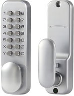 Verk 27142 Mechanical coding lock, silver - Door Fittings