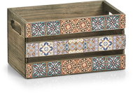 ZELLER Wooden box decor mosaic 24 × 16 × 13,5 cm - Storage Box