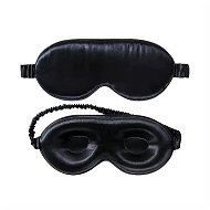 UVtech Hodvábna 3D maska na spanie H-2, čierna - Maska na spanie
