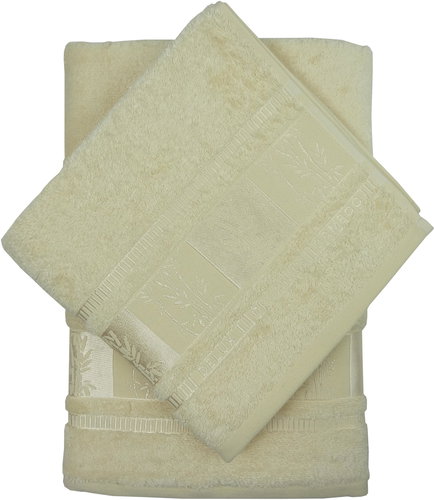 4sleep Bamboo osuška Sagano 70 × 140 cm - smetanová - Bath Towel - Main image