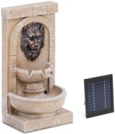 Hilvert Solární nástěnná zahradní fontána s LED osvětlením, lví hlava 2 W - Záhradná fontána